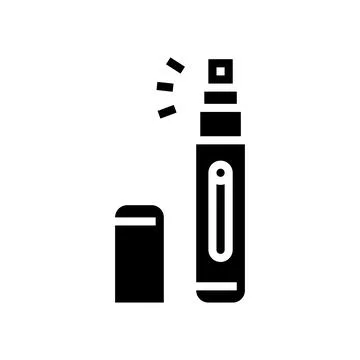 Atomizer perfume glyph icon vector illustration Stockillustratie