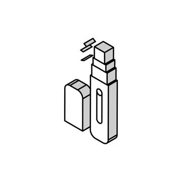 Atomizer perfume isometric icon vector illustration Stockillustratie