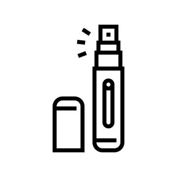 Atomizer perfume line icon vector illustration 스톡 일러스트