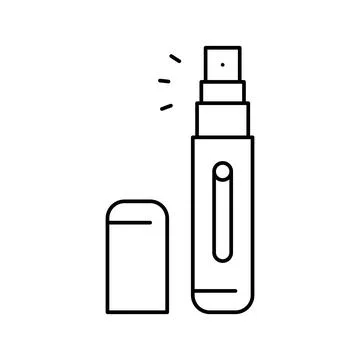 Atomizer perfume line icon vector illustration Stock-Illustration