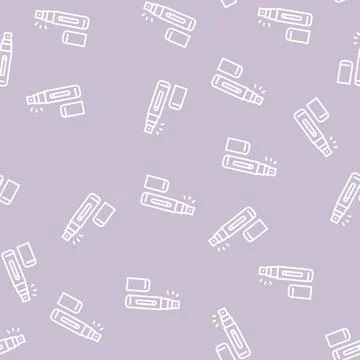 Atomizer perfume line seamless pattern Stockillustratie