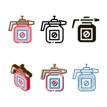 Atomizer tool icon vector looks outline Stock Illustration
