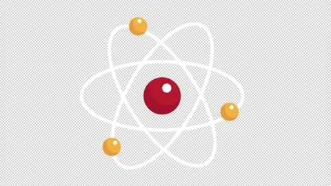 Atoms Flat Icon Stock Footage 205060586