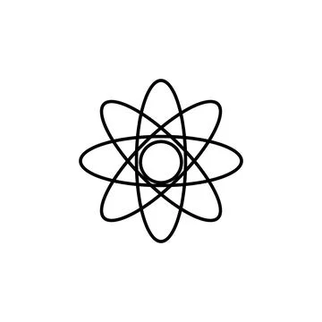 Atoms icon. Element for mobile concept and web apps. Thin line icon for website Stock Illustration