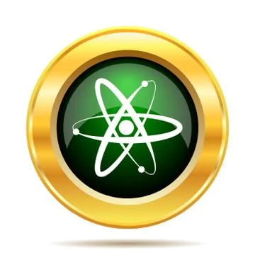 Atoms icon. Internet button on white background.. Stock Illustration