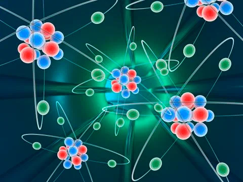 Atoms Illustrazione stock
