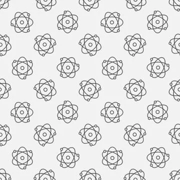 Atoms seamless pattern 스톡 일러스트