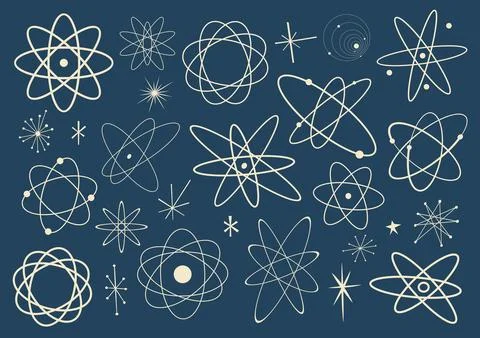 Atoms shapes Stock-Illustration