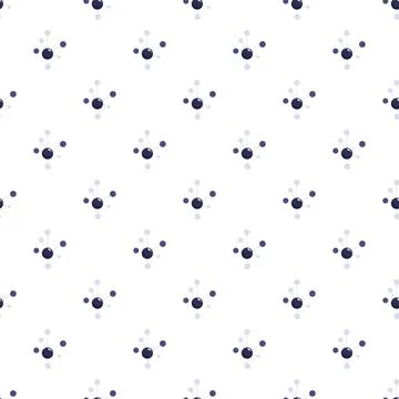 Atoms structure repeating pattern for science background イラスト素材