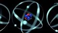 Atoms zoom in to nucleus proton neutron electron HD Footage