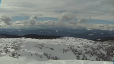 Atop of Mountain clouds Video stock 303934293