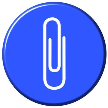 Attach Button Stock Illustration