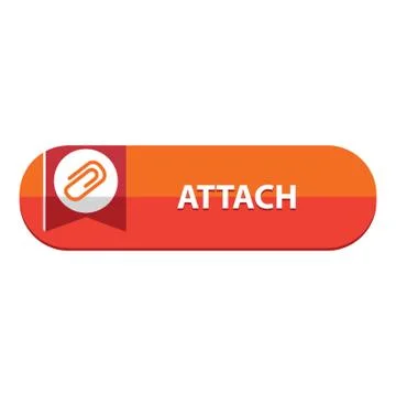 Attach Button Stock Illustration