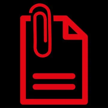 Attach Document Icon Stock Illustration