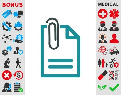 Attach Document Icon Stock Illustration