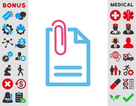 Attach Document Icon Stock Illustration