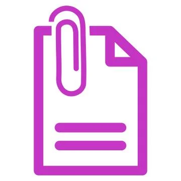 Attach Document Icon イラスト素材