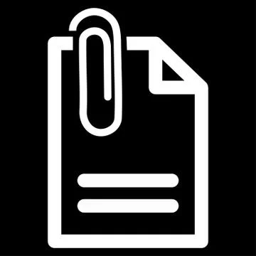 Attach Document Icon Stock Illustration