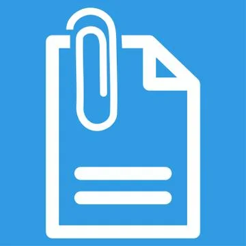 Attach Document Icon Illustrazione stock