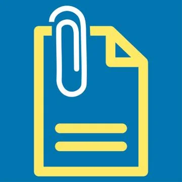 Attach Document Icon Stock Illustration