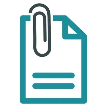 Attach Document Icon Stock Illustration