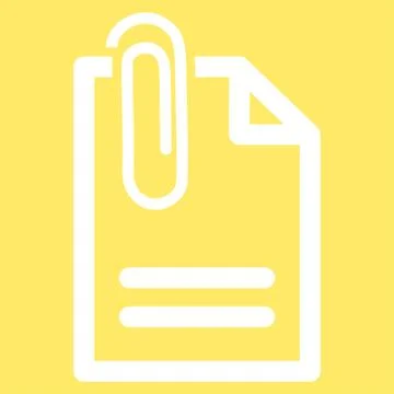 Attach Document Vector Icon Stock Illustration