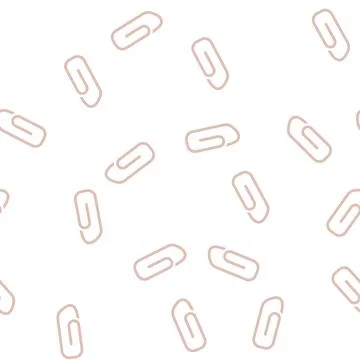 Attach file glyph vector seamless pattern Stock Illustration