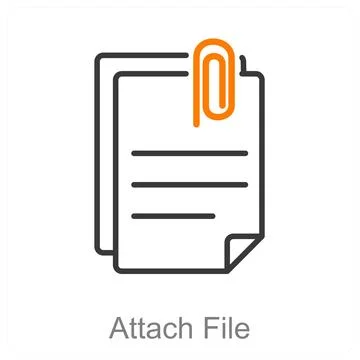 Attach File Stock Illustration