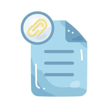 Attach file Stock Illustration