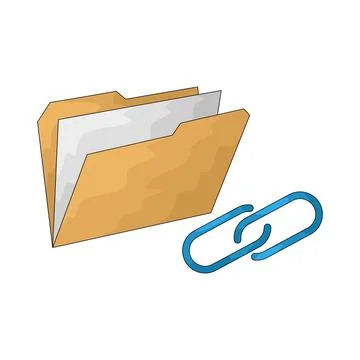 Attach File illustration Stock-Illustration