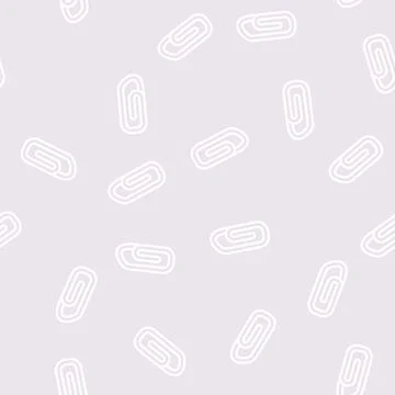 Attach file line vector seamless pattern Illustrazione stock