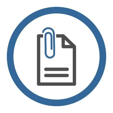 Attach File Rounded Vector Icon Stock Illustration