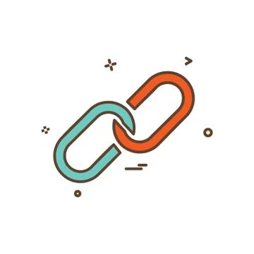 Attach icon vector design Stock Illustration