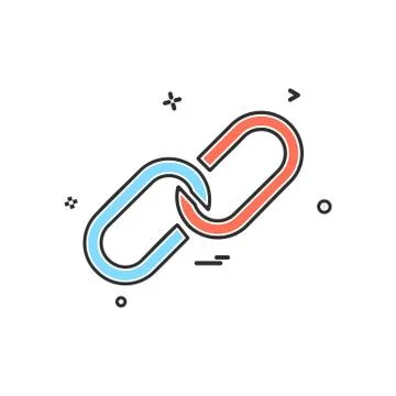 Attach icon vector design Illustrazione stock