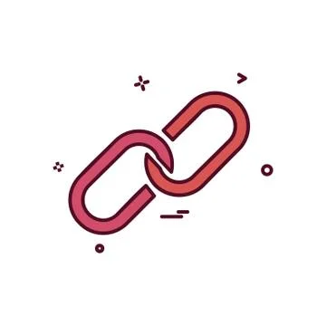 Attach icon vector design Illustrazione stock