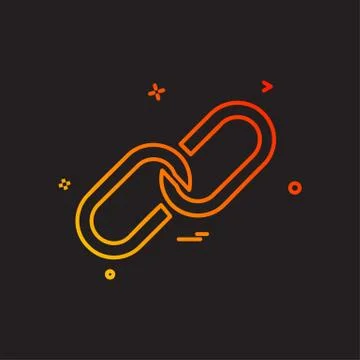 Attach icon vector design Illustrazione stock