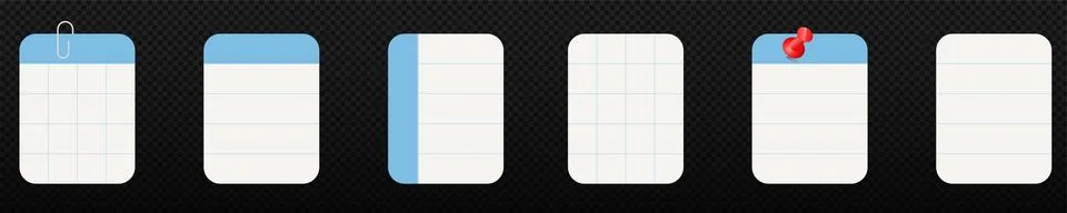 Attach memo sticker note paper Illustrazione stock