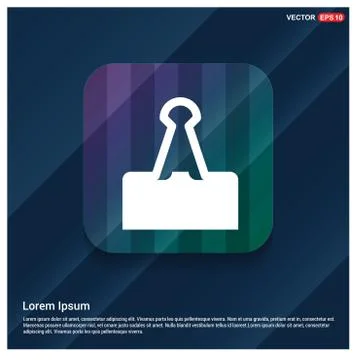 Attach Paper Icon Illustrazione stock