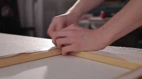 Attach a picture stapler Stock Footage 67670289