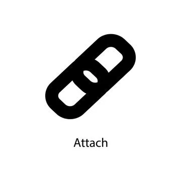 Attach sign icon. Element of minimalistic icon for mobile concept and web apps Stock Illustration