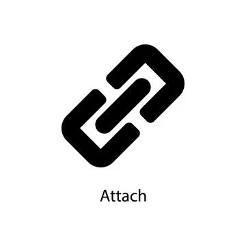 Attach sign icon. Element of minimalistic icon for mobile concept and web apps Stock Illustration