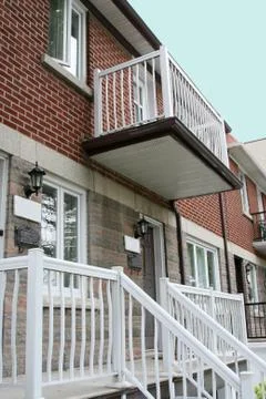 Attached duplex housing Foto stock