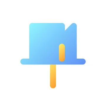Attached message pixel perfect flat gradient color ui icon 스톡 일러스트
