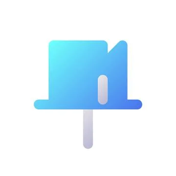 Attached message pixel perfect flat gradient two-color ui icon Illustrazione stock