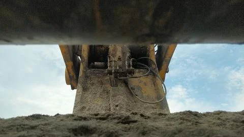 Attachement of excavator Stock Photos