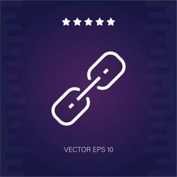 Attachent two vector icon Stock Illustration