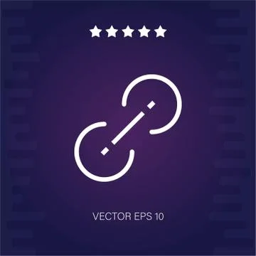 Attachment eight vector icon Stock Illustration