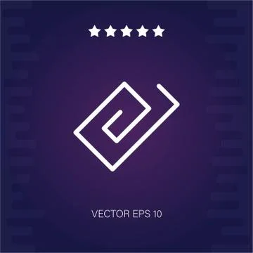 Attachment four vector icon Stock Illustration