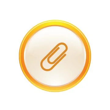 Attachment icon web Illustrazione stock