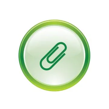 Attachment icon web Stock Illustration